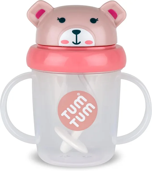TUM TUM Tippy Up Free Flow Sippy Cup (No Valve), Sippy Cup for Toddlers, 200ml, BPA Free