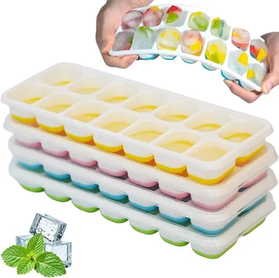Ram 4 Pack Silicone Ice Cube Tray Set Best Deal