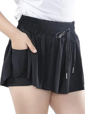 zqajuxg Girls Flowy Shorts with Spandex Liner,2 in 1 Butterfly Shorts Teen Girls with Pockets for Sp
