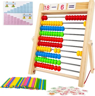 Fousenuk FAO015 Primary School Abacus, 100 Beads, Calculation Aid - Best Deal