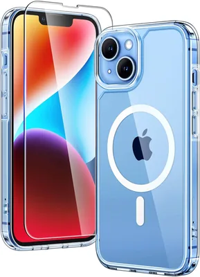 Funda Magnética TAURI para iPhone 14 6.1" con Protector de Pantalla Vidrio Templado, Compatible con MagSafe, ¡Ahorra 12%!