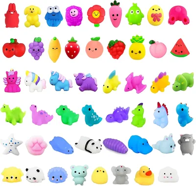 60 Pcs Mochi Squishies - 15% Off