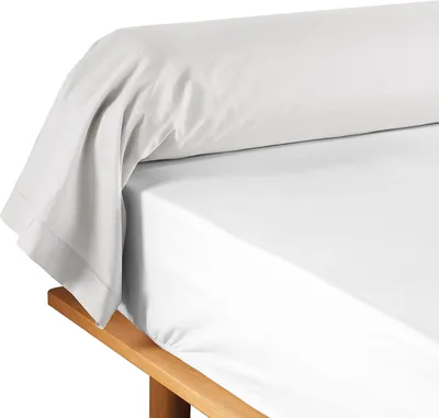 Douceur Intérieur Lina Bolster Pillowcase (85 x 185 cm) Blanc 100% Coton