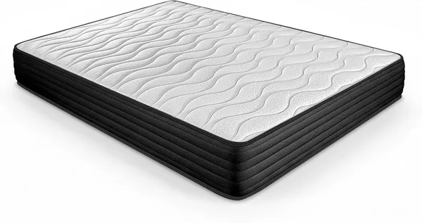 DU RMETE ONLINE Reversible Visco Pocket Memory Foam Mattress (Winter-Summer Face) Firmness and Medium-High Hardness, Thickness 20 cm, Anti-Mite, Anti-Bacteria and Hypoallergenic