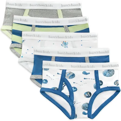 Burt's Bees Baby Boy Underwear, 5 Pack