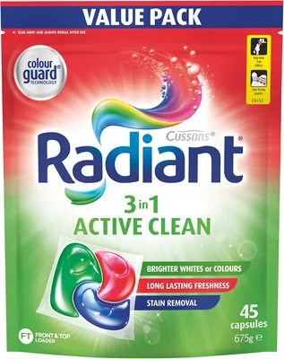 Radiant Active Clean Laundry Detergent 675g 45 Caps
