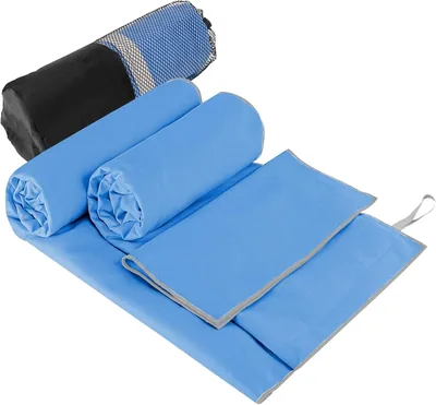 3 Toallas De Microfibra, Secado Rápido, Absorbentes, Viaje Ligeras, P