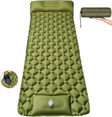 Colchoneta Inflable Camping con Almohada Incorporada - Mejor Oferta