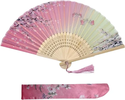 Fans pliants Kibon avec franges pour cadeaux d'anniversaire, danse, cosplay, décoration de fête de mariage - 58% Off