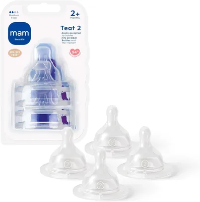 MAM Teats Size 2 Medium Flow 4 Pack