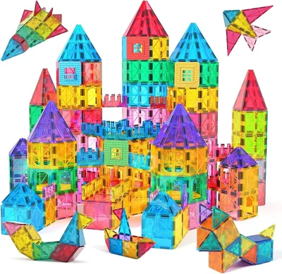 Jasonwell Magnetic Tiles 60pcs Building Sets