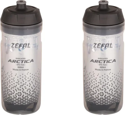 ZEFAL Arctica 55 - Botellas de bicicleta isotérmicas de 550 ml (Pack de 2) - Odorless y impermeable - Libre de BPA