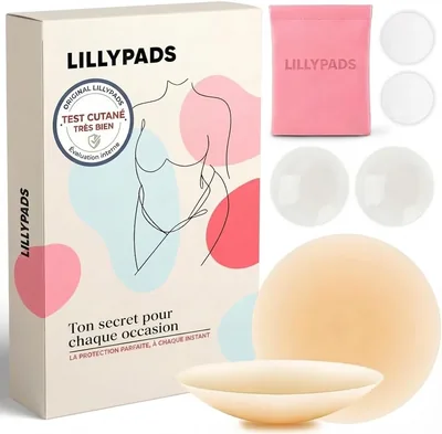 Lillypads - Couvertures de Nipples Premium pour Femmes - Originale et Réutilisable - 8 cm - Meilleure Affaire