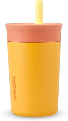 Owala Kids Insulation Tumbler, Spill-Resistant Straw, Easy Clean, SGD 28.35
