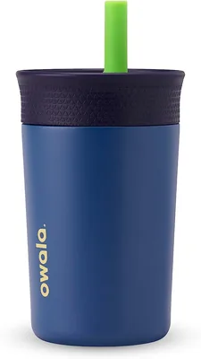Kids Insulation Stainless Steel Tumbler, Spill-Resistant Straw