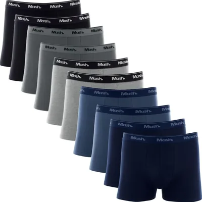Kit 10 Cueca Boxer Mash Algodão Masculino - Melhor Preço