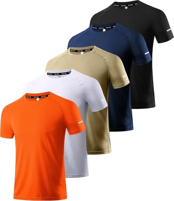Boyzn, Paquete de 1, 3 o 5 Camisas para Correr de Entrenamiento para Hombres, Absorción de Humedad, Camisetas Atléticas. ¡Mejor Oferta!