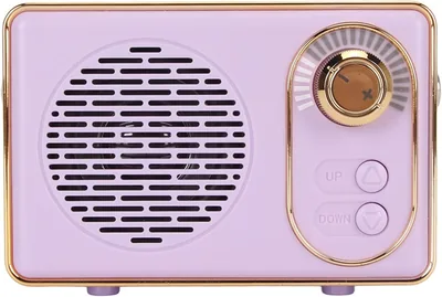 Retro Bluetooth Speaker Purple Best Deal