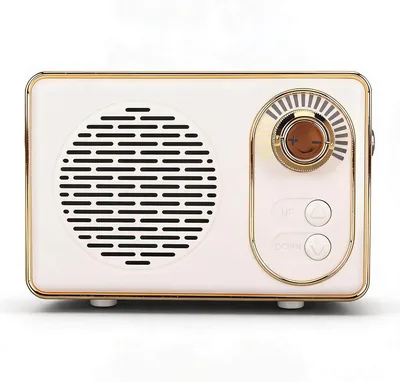 Retro Bluetooth Speaker White Best Deal