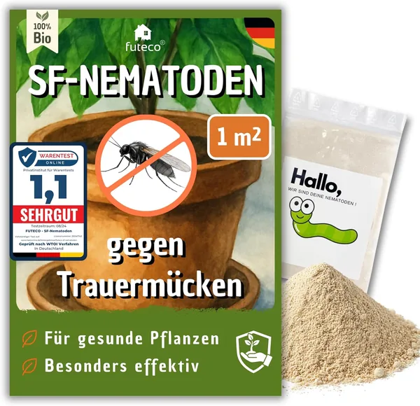Futeco SF Nematodes (1 million) against Fungus Gnats - for 10 plants / 1 m area