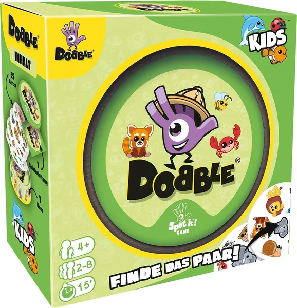 Zygomatic Dobble Kids, Eco Sleeves, Children s Card Game