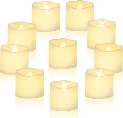 CNMTCCO LED Tea Lights - 24 Pcs Flickering Candles