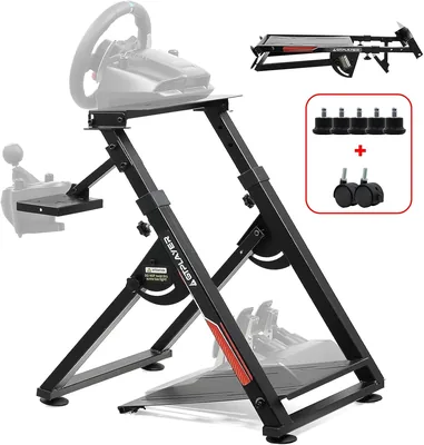 GTPLAYER Racing Wheel Stand with Gear Lever Mount