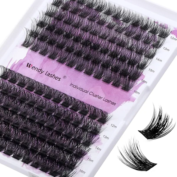 Individuele Wimpers D Curl Cluster Lashes FD18+B 0.08mm 12-16mm Gemengd DIY Lash Extensions Individuele Wimpereitjes Herbruikbaar