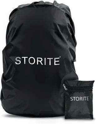 Storite धूल और बारिश कवर स्टैंडर्ड बैकपैक के लिए, पाउच के साथ जलरोधक धूलप्रतिरोधी बैग लचीला समायोज्य - 81% ऑफ़