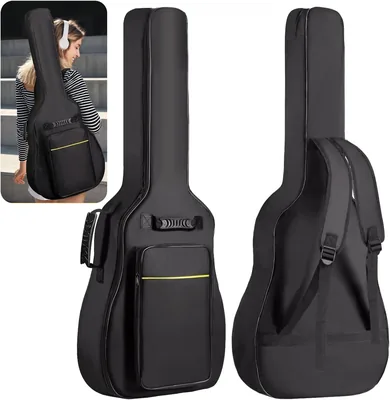 AI-PIKA Bolsa de Guitarra Acústica con Doble Correa Ajustable, para Tallas 36-41 Pulgadas, 11% de Descuento
