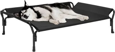 Veehoo Large Dog Bed Guardrail Elevated Cot Best Deal