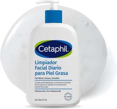 Gel Limpiador Facial Diario Cetaphil Piel Mixta Grasa Niacinamida B3 473 ml | 49% Off