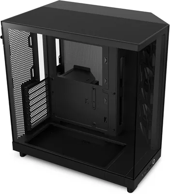 NZXT H6 Flow CC-H61FB-01 - Boîtier Mid-Tower Compact à Double Chambre avec Panoramiques en Verre | Meilleure Offre