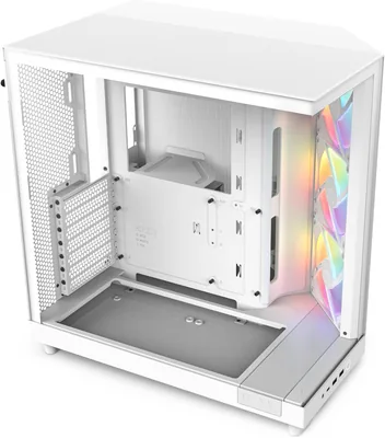 NZXT H6 Flow RGB 35% Off - Boîtier PC compact à double chambre avec vitre panoramique