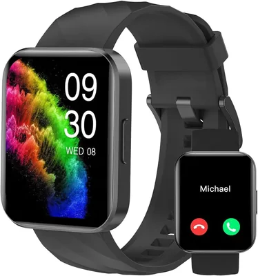 RUIMEN Smartwatch Uomo Donna: Chiamate, Pedometro, Monitoraggio Frequenza Cardiaca, Impermeabile, per Sport Fitness (70% di Sconto)