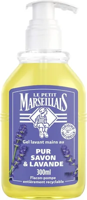Gel lavant mains Le Petit Marseillais pur savon et lavande 300 ml - Meilleures Offres