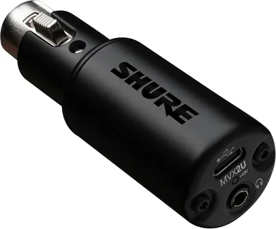 Shure MVX2U Interfaz de Audio Digital, Adaptador XLR a USB para Conexión Directa de Micrófono a Ordenador - 11% Descuento