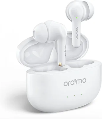 أذونات Oraimo FreePods 3 اللاسلكية الحقيقية مع ميكروفون رباعي، 36 ساعة من وقت التشغيل، سماعات بلوتوث