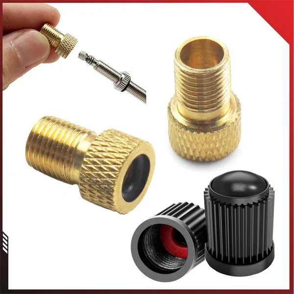 Set of 4 Bicycle Valve Adaptor Set