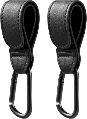 Stroller Hook, 2 Stück Stroller-Haken für Taschen Karabinern, Stroller-Halter Beutelhalter für Windelbeutel