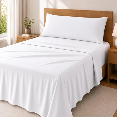 Conjunto de cama Premium Degrees Home 90 x 190 cm, 3 piezas: sábana ajustada, sábana superior y fundas de almohada 90 x 45 cm - Microfibra cepillada