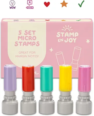 Stamp Enjoy Self-Ink Flash Stamp Set, Multicolor Teacher Stamps, Best Deal