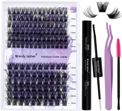 Individuele Wimpers D Curl Cluster Set 12-16mm C3+C9 0.08mm DIY, Beste Deal