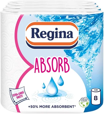 Regina Absorb Kitchen Towels - 8 Rolls
