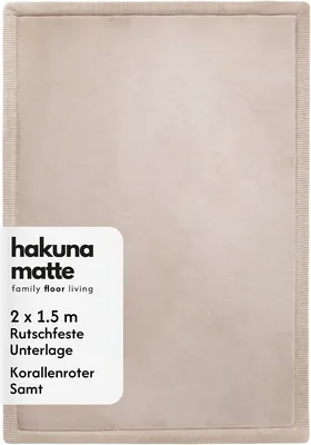 Hakuna Matte Cloud-Soft Baby Spielmatte, 200 x 150 x 2,5 cm, Beige, Memory-Foam-Teppich für Kinder mit Krabbeln, 31% Rabatt