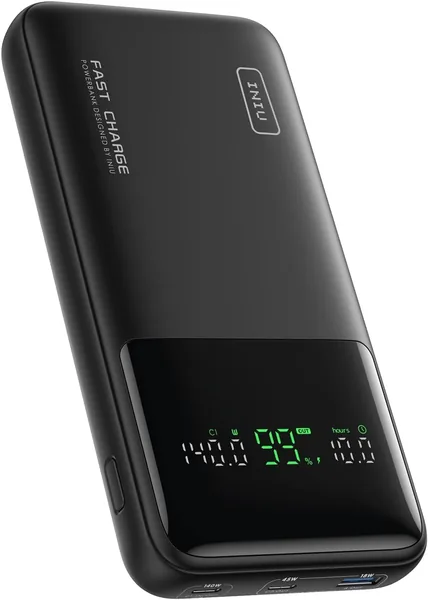 INIU Power Bank 27000 mAh, 140 W - Mały, ale mocny, z portem USB C, do telefonów i laptopów
