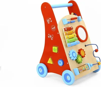 Tooky Toy Wooden Baby Activity Walker - Best Deal