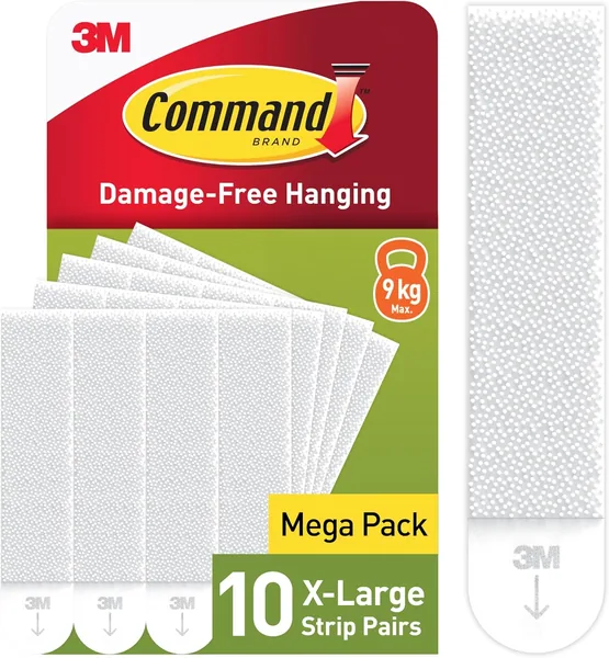 Command Picture Hanging Strips White X-Large 10 Pairs