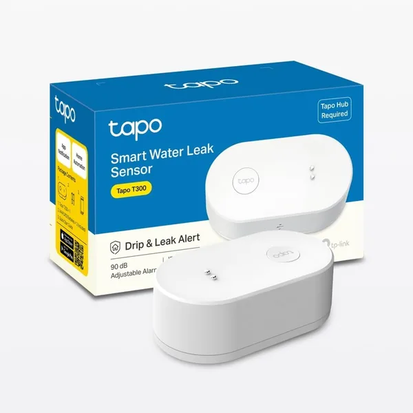 Czujnik wycieku wody TP-Link Tapo T300, Biały, 90 dB - Najlepsza oferta