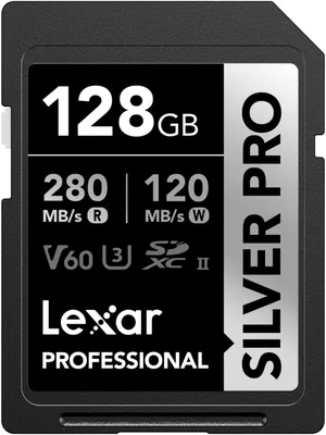 Lexar Silver Pro SD Card 128GB